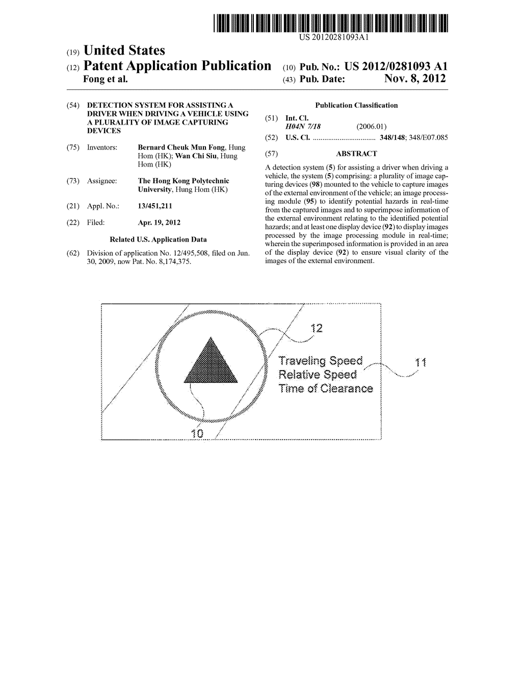 DETECTION SYSTEM FOR ASSISTING A DRIVER WHEN DRIVING A VEHICLE USING A     PLURALITY OF IMAGE CAPTURING DEVICES - diagram, schematic, and image 01