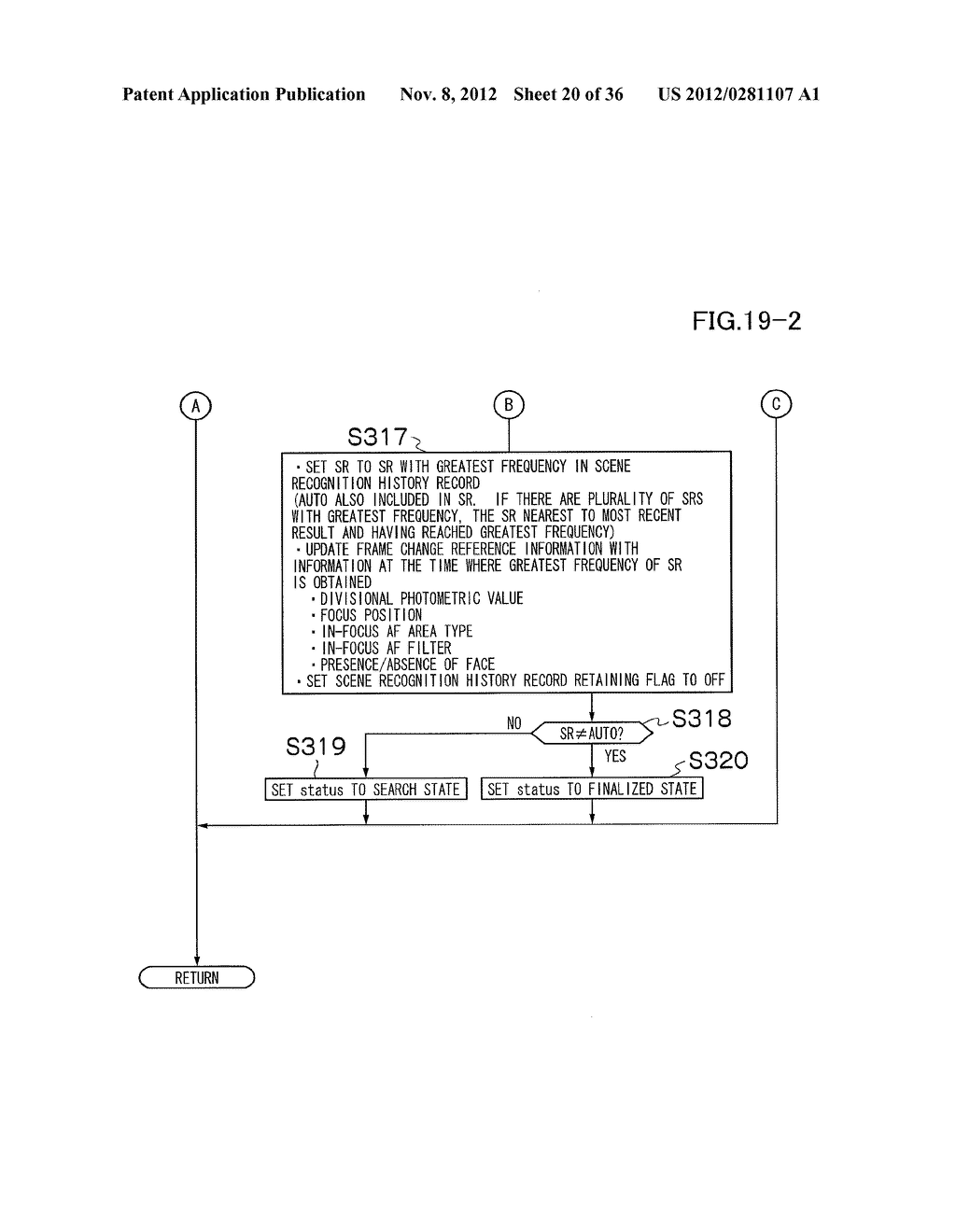 IMAGING APPARATUS CAPABLE OF RECOGNIZING PHOTOGRAPHIC SCENE AND METHOD FOR     THE SAME - diagram, schematic, and image 21