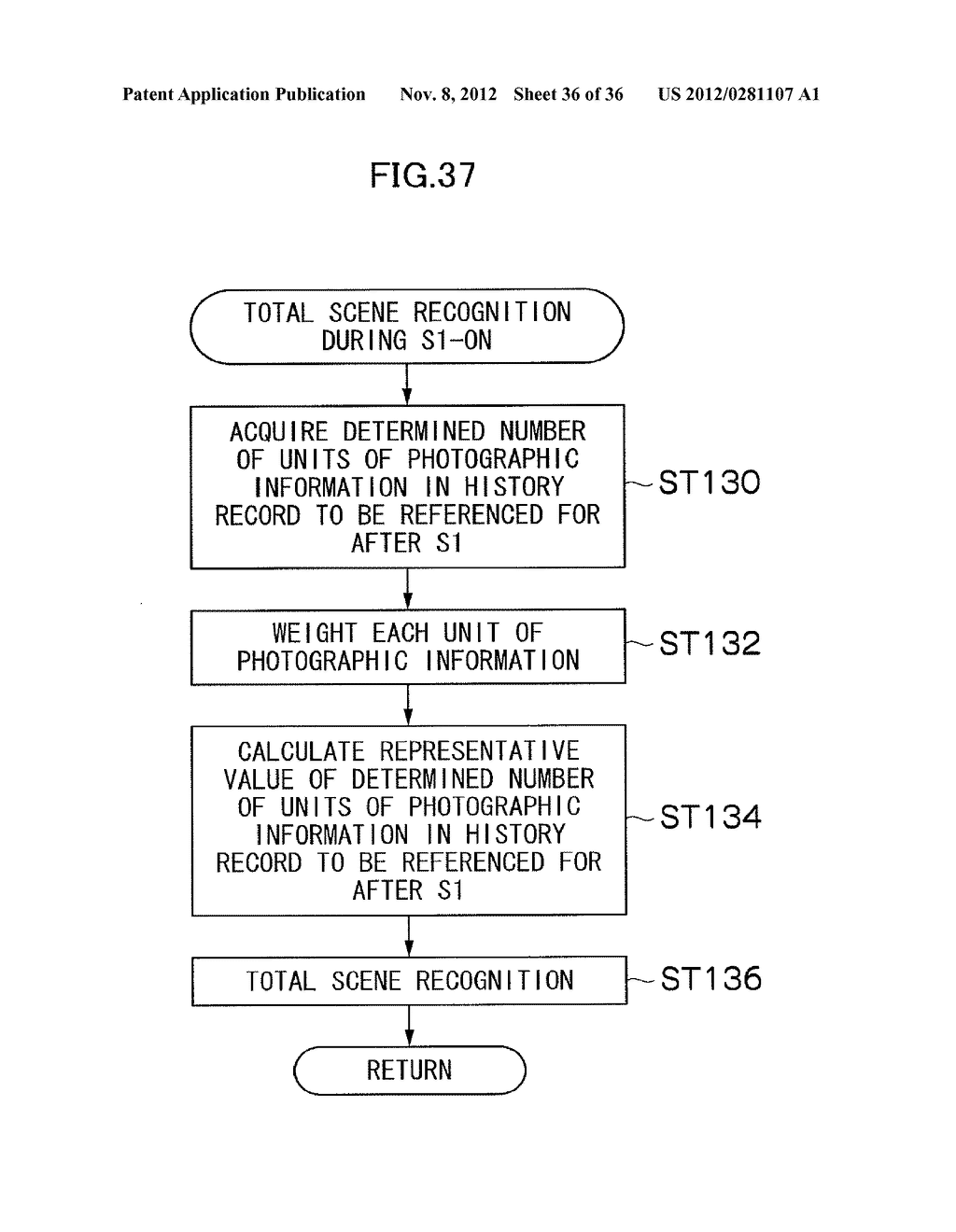 IMAGING APPARATUS CAPABLE OF RECOGNIZING PHOTOGRAPHIC SCENE AND METHOD FOR     THE SAME - diagram, schematic, and image 37