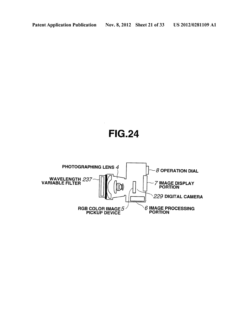 PHOTOGRAPHING SYSTEM FOR PERFORMING COLOR CORRECTION OF AN IMAGE OF A     SUBJECT USING SPECTROSCOPIC INFORMATION OF THE SUBJECT - diagram, schematic, and image 22