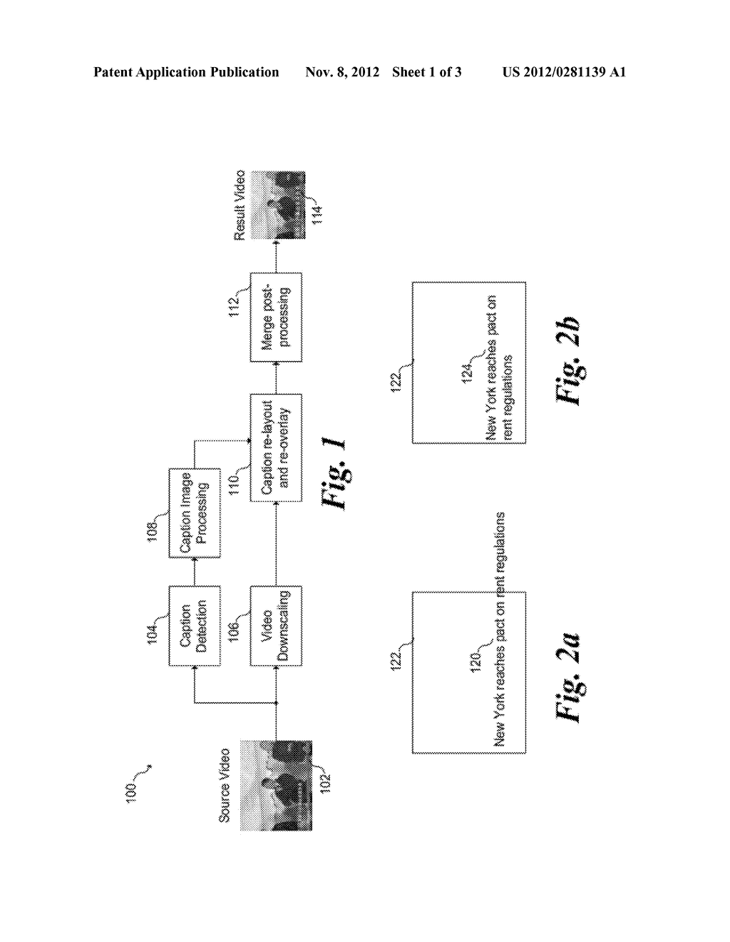 System and Method for Video Caption Re-Overlaying for Video Adaptation and     Retargeting - diagram, schematic, and image 02