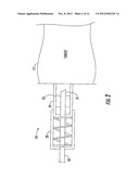 INTERFEROMETRIC MATERIAL SENSING APPARATUS INCLUDING ADJUSTABLE COUPLING     AND ASSOCIATED METHODS diagram and image