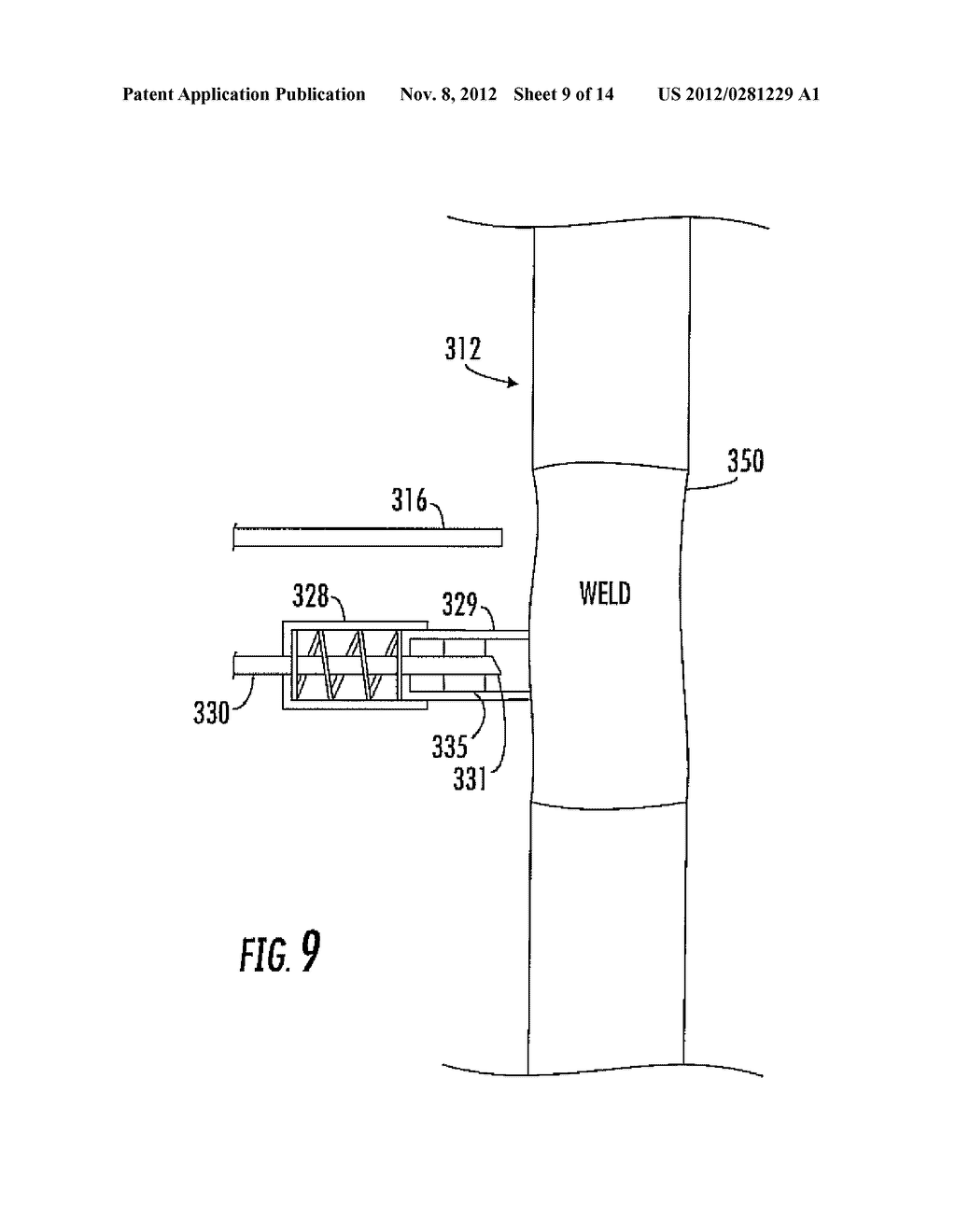 INTERFEROMETRIC MATERIAL SENSING APPARATUS INCLUDING ADJUSTABLE COUPLING     AND ASSOCIATED METHODS - diagram, schematic, and image 10