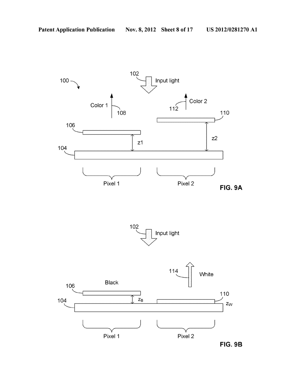 DEVICES AND METHODS FOR ACHIEVING NON-CONTACTING WHITE STATE IN     INTERFEROMETRIC MODULATORS - diagram, schematic, and image 09