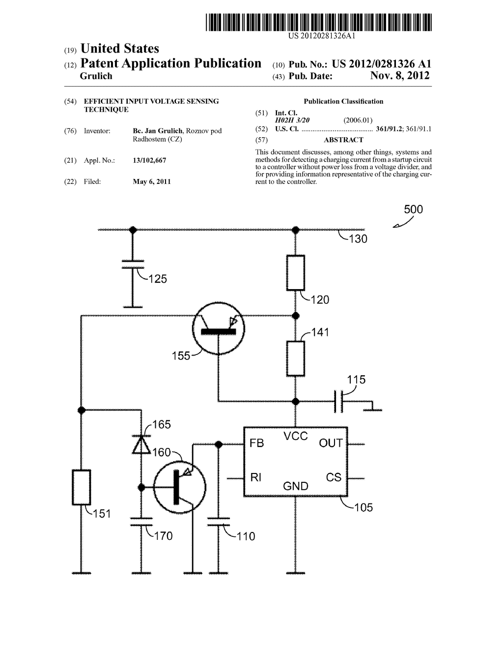 EFFICIENT INPUT VOLTAGE SENSING TECHNIQUE - diagram, schematic, and image 01