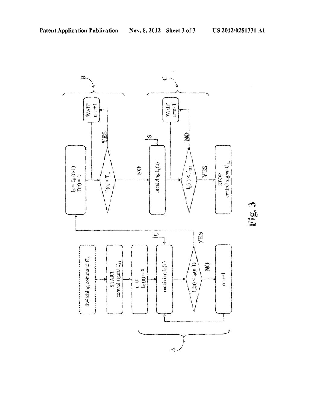 ELECTROMAGNETICALLY ACTUATED SWITCHING DEVICE AND A METHOD FOR CONTROLLING     THE SWITCHING OPERATIONS OF SAID SWITCHING DEVICE - diagram, schematic, and image 04