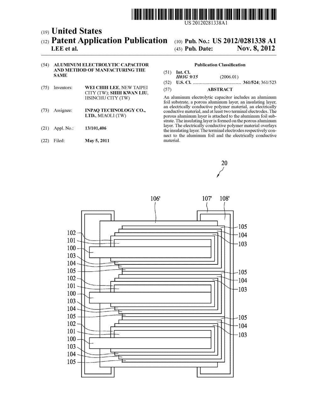 ALUMINUM ELECTROLYTIC CAPACITOR AND METHOD OF MANFACTURING THE SAME - diagram, schematic, and image 01