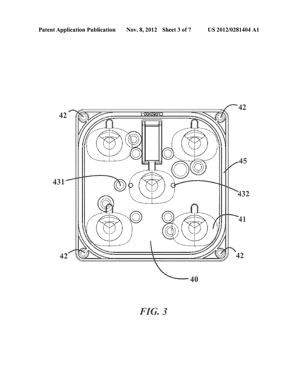 LED Light Fixture with Facilitated Lensing Alignment and Method of     Manufacture - diagram, schematic, and image 04