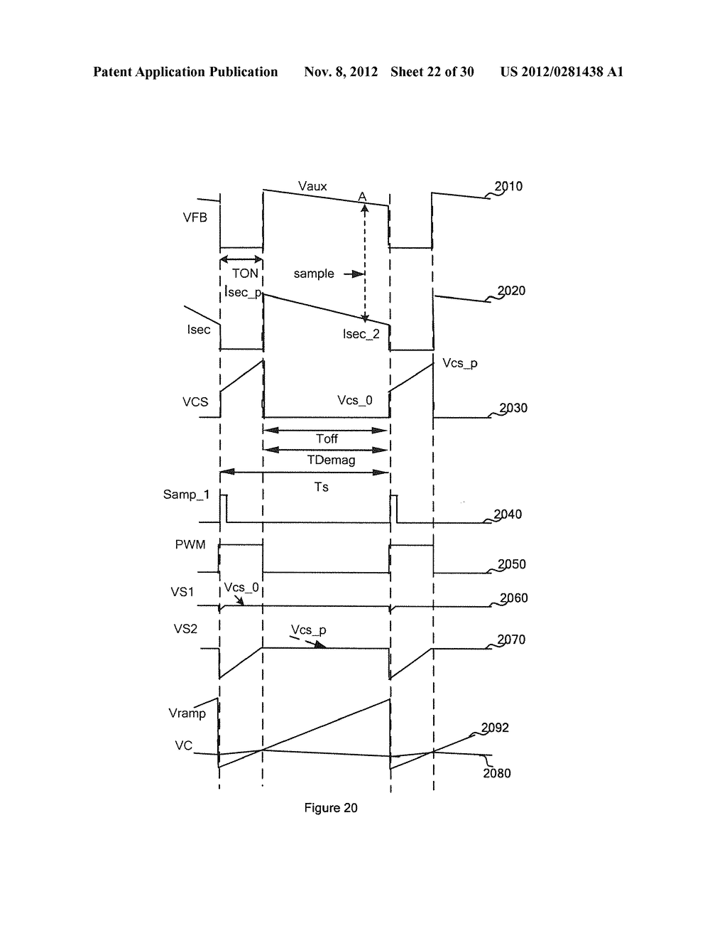SYSTEMS AND METHODS FOR CONSTANT CURRENT CONTROL WITH PRIMARY-SIDE SENSING     AND REGULATION IN VARIOUS OPERATION MODES - diagram, schematic, and image 23