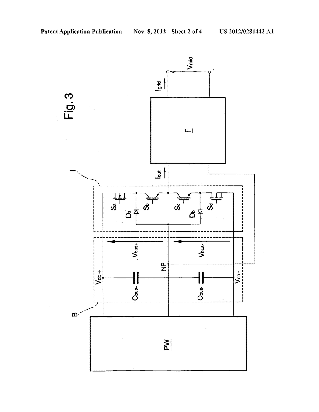 SYSTEM AND METHOD FOR OFFSETTING THE INPUT VOLTAGE UNBALANCE IN MULTILEVEL     INVERTERS OR THE LIKE - diagram, schematic, and image 03