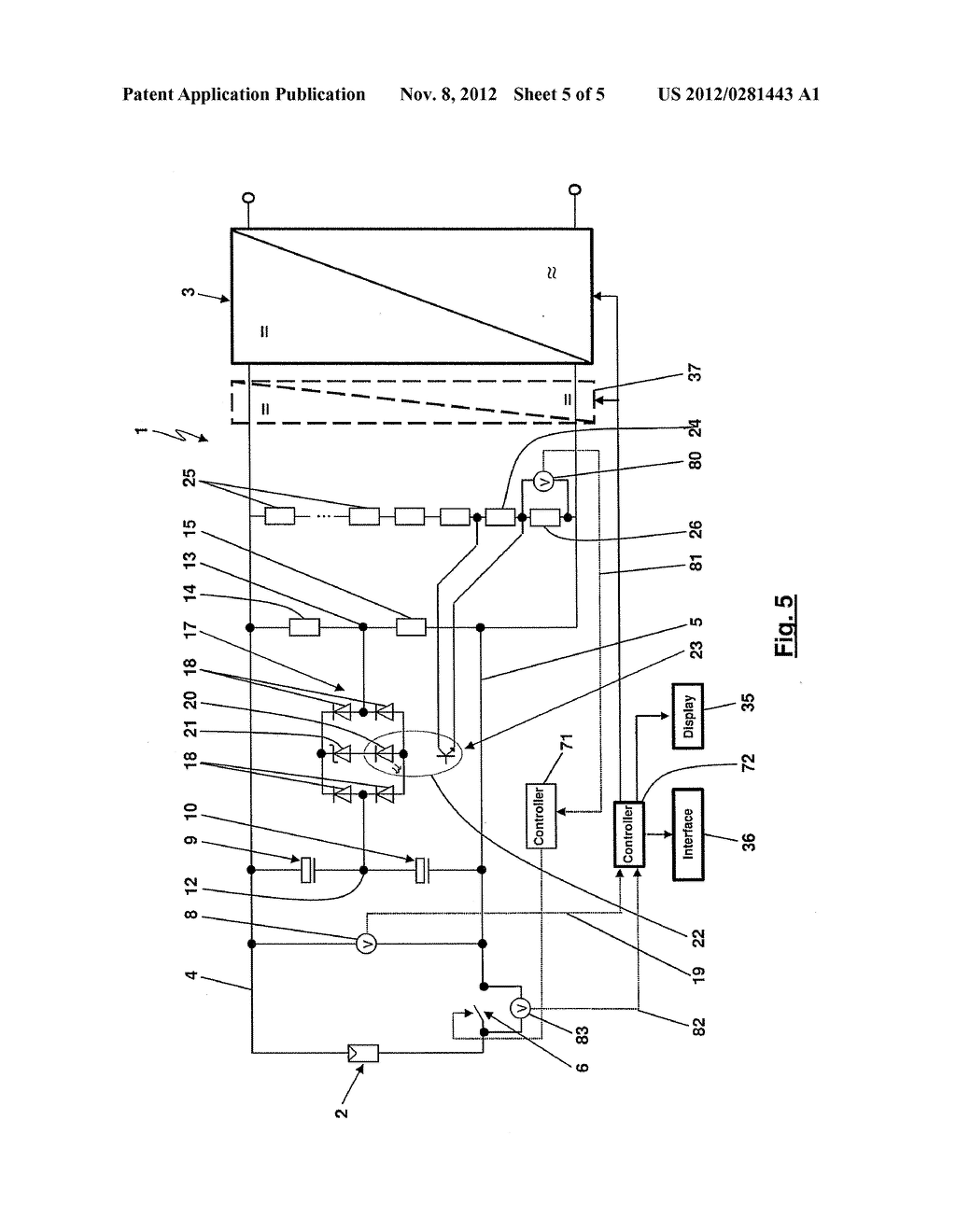 INVERTER DEVICE COMPRISING A TOPOLOGY SURVEYING A SERIES OF CAPACITORS - diagram, schematic, and image 06