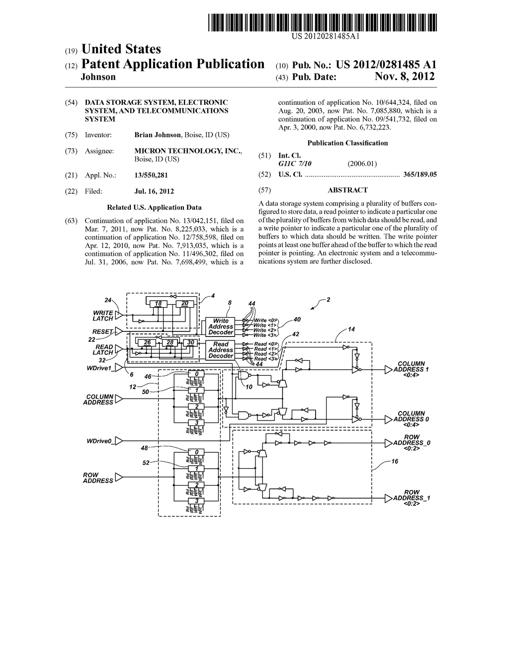 DATA STORAGE SYSTEM, ELECTRONIC SYSTEM, AND TELECOMMUNICATIONS SYSTEM - diagram, schematic, and image 01