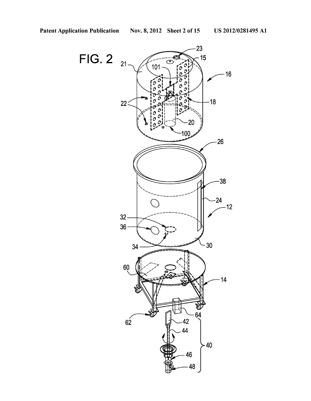 APPARATUS FOR MIXING THE CONTENTS OF A CONTAINER - diagram, schematic, and image 03