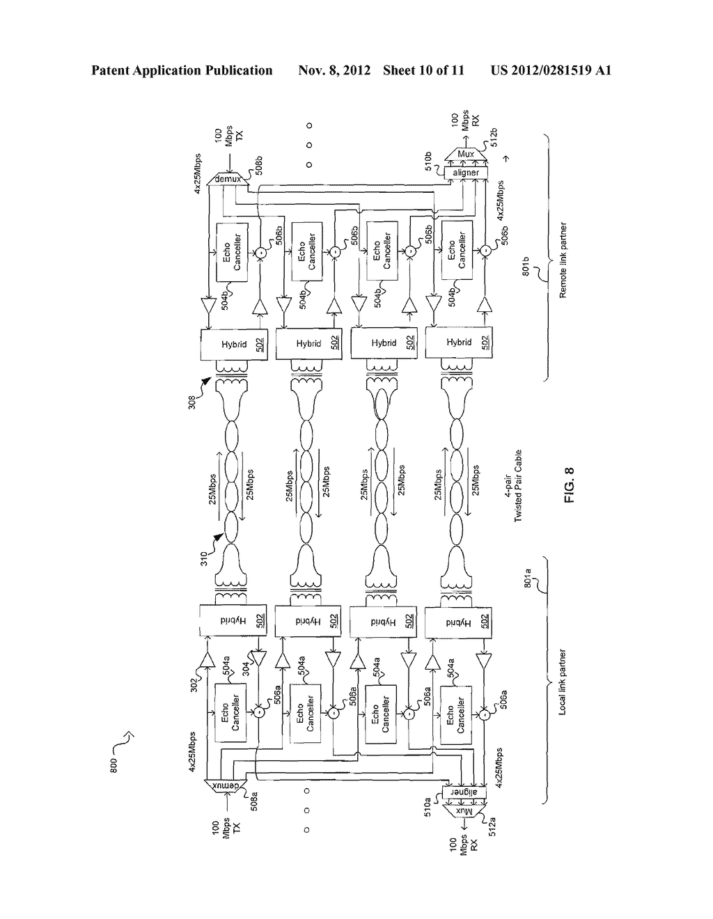 Method and System for Extended Reach Copper Transceiver - diagram, schematic, and image 11