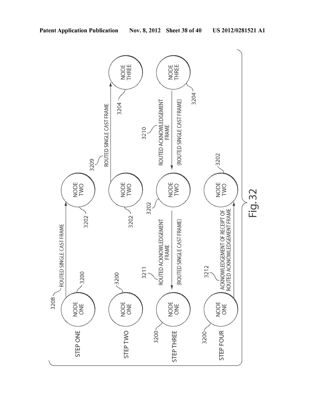 SILENT ACKNOWLEDGEMENT OF ROUTING IN A MESH NETWORK - diagram, schematic, and image 39