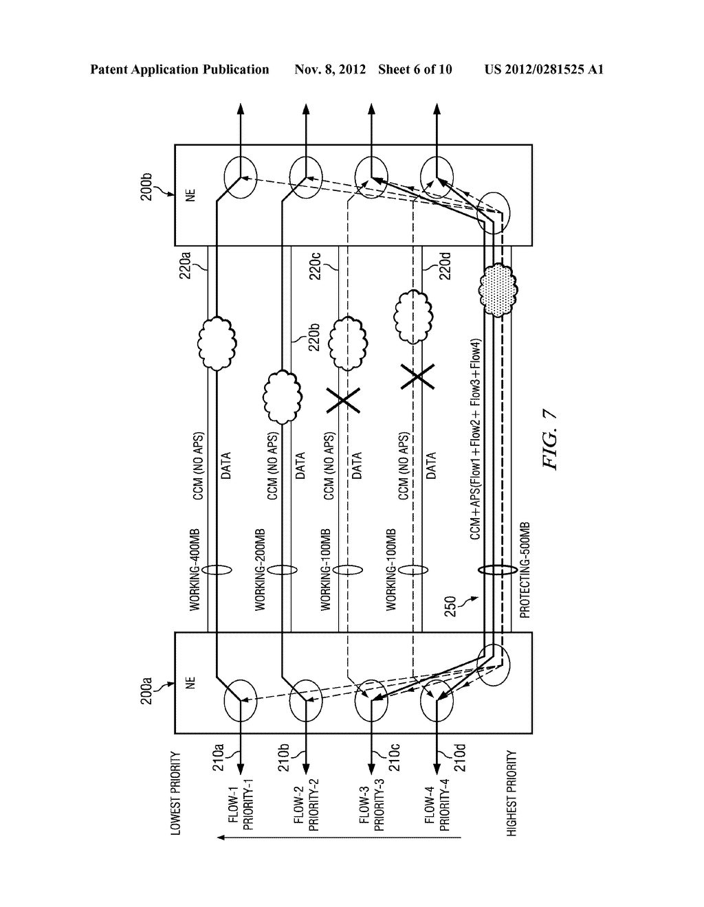 METHOD AND SYSTEM FOR PRIORITY BASED (1:1)n ETHERNET PROTECTION - diagram, schematic, and image 07