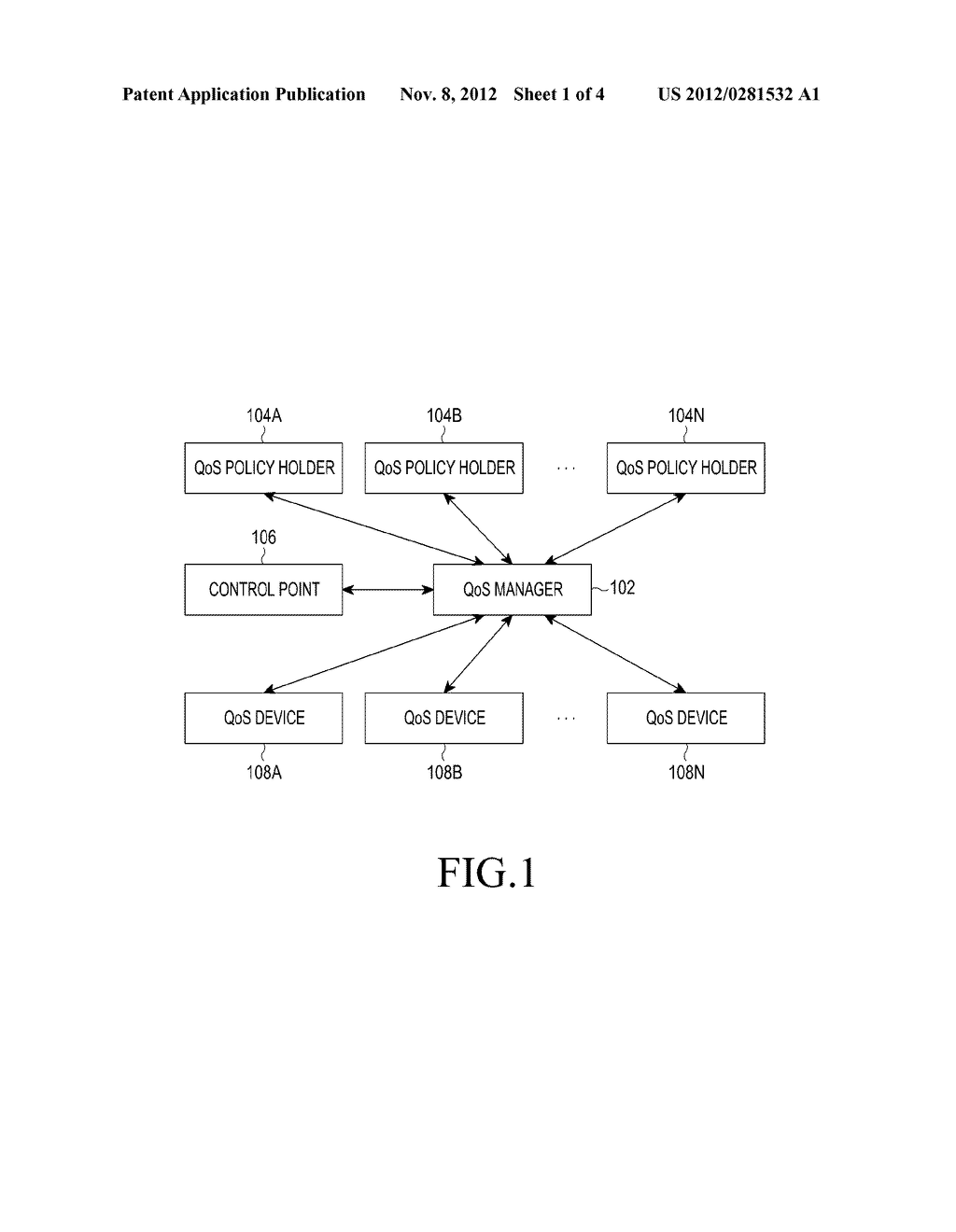 METHOD AND SYSTEM FOR SELECTING A QUALITY OF SERVICE POLICY IN A UNIVERSAL     PLUG AND PLAY HOME NETWORK ENVIRONMENT - diagram, schematic, and image 02