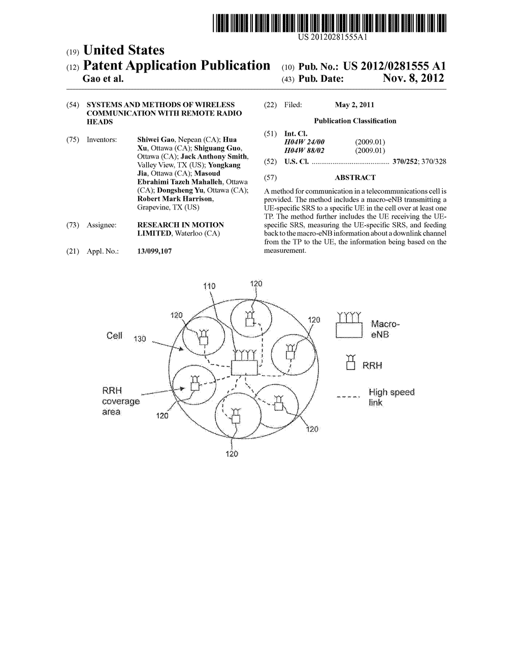 Systems and Methods of Wireless Communication with Remote Radio Heads - diagram, schematic, and image 01