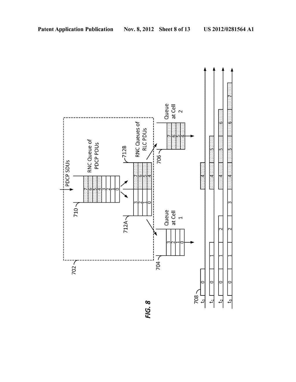 SYSTEM AND METHOD FOR MULTI-POINT HSDPA COMMUNICATION UTILIZING A     MULTI-LINK PDCP SUBLAYER - diagram, schematic, and image 09