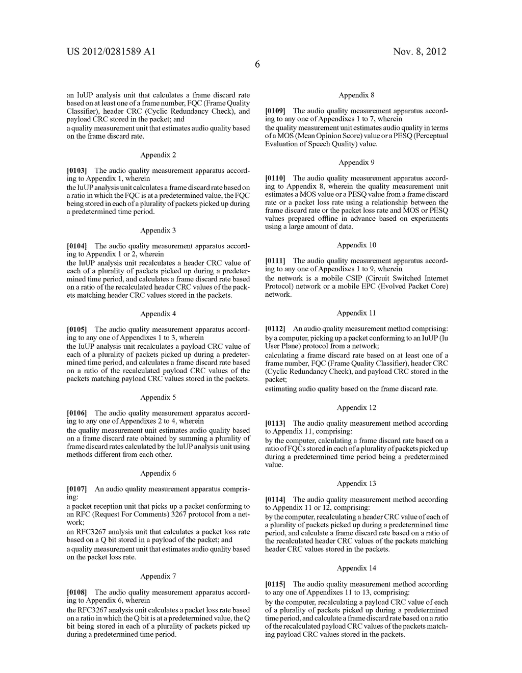 AUDIO QUALITY MEASUREMENT APPARATUS, AUDIO QUALITY MEASUREMENT METHOD, AND     PROGRAM - diagram, schematic, and image 13