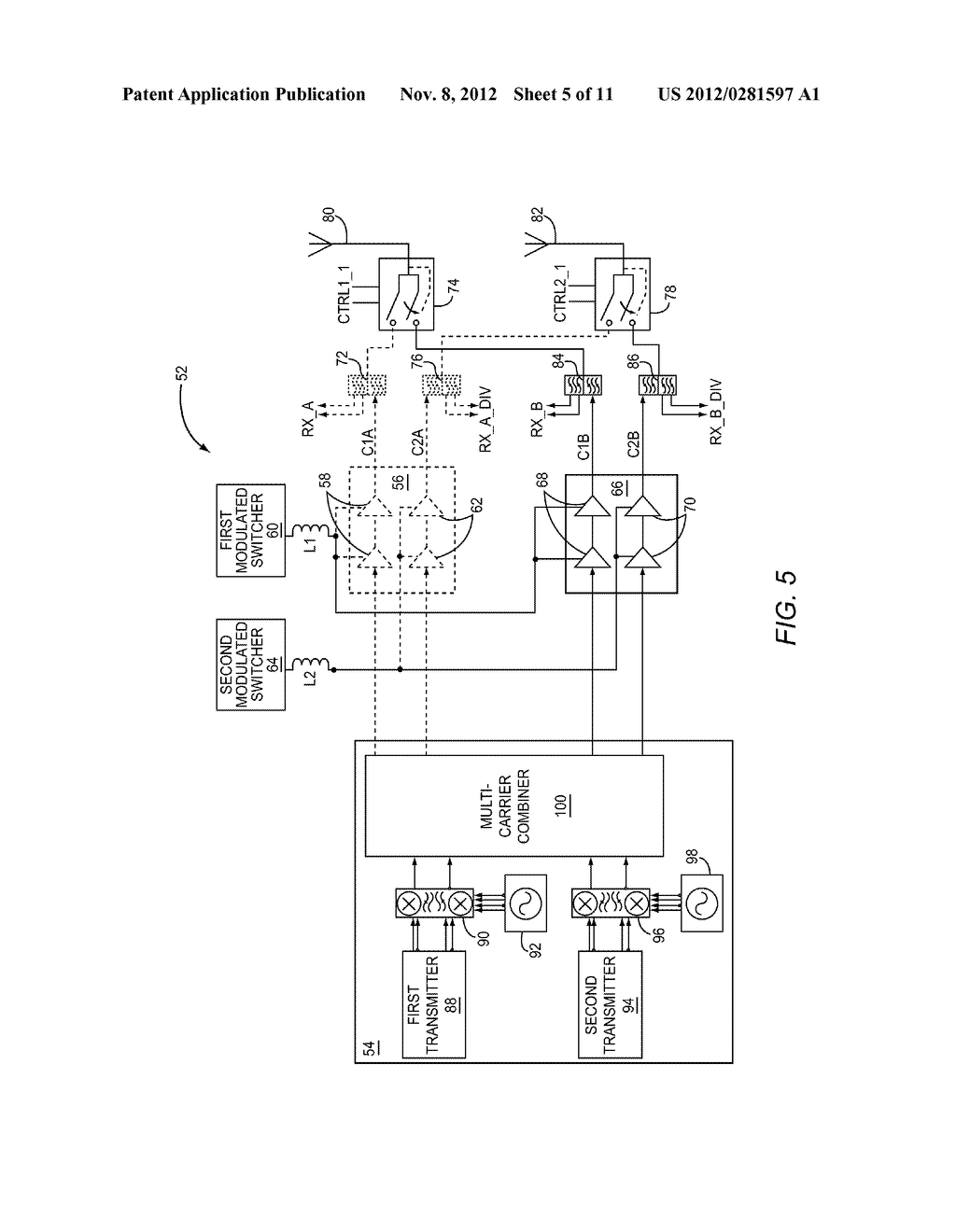 RADIO FRONT END AND POWER MANAGEMENT ARCHITECTURE FOR LTE-ADVANCED - diagram, schematic, and image 06