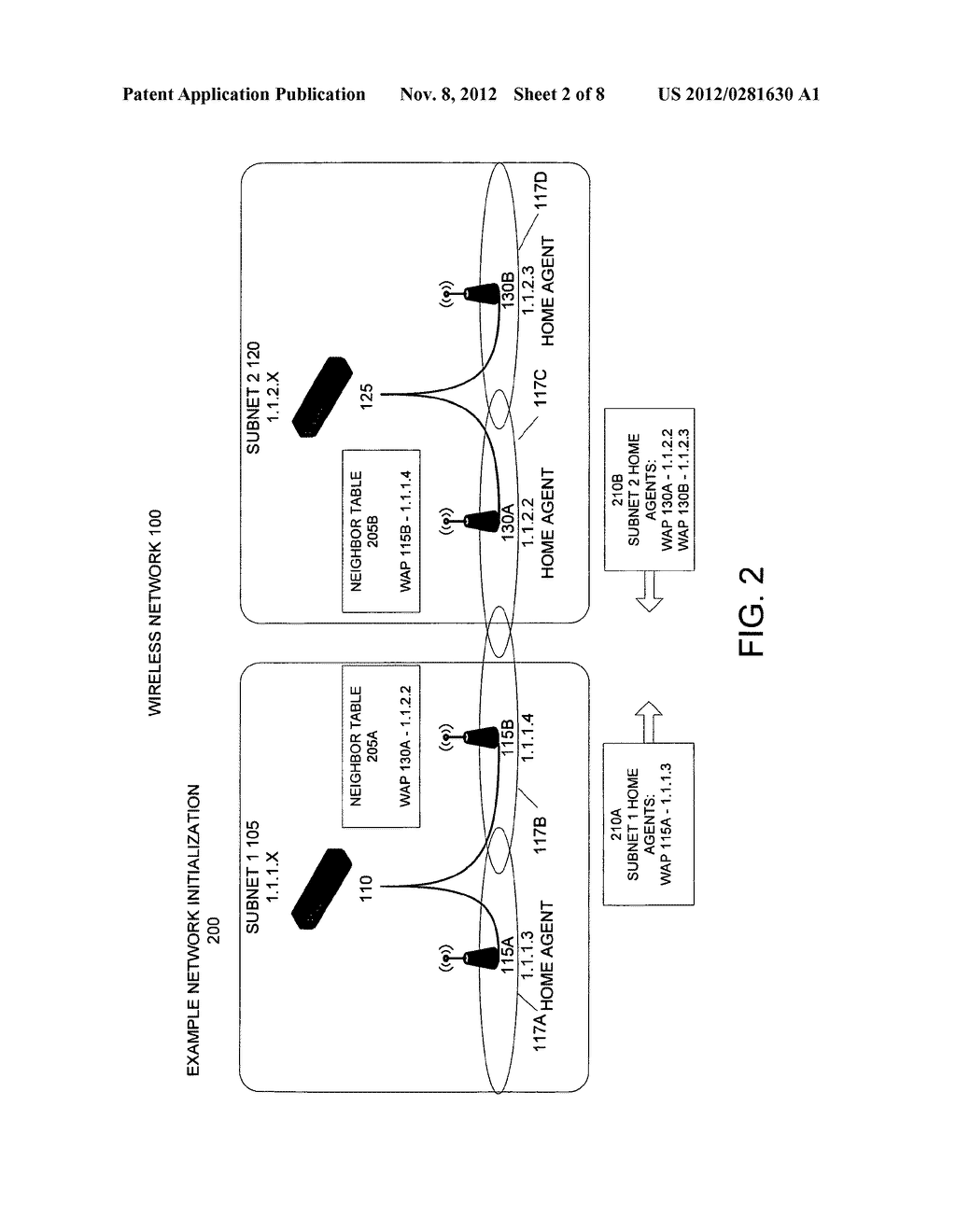 PREDICTIVE AND NOMADIC ROAMING OF WIRELESS CLIENTS ACROSS DIFFERENT     NETWORK SUBNETS - diagram, schematic, and image 03