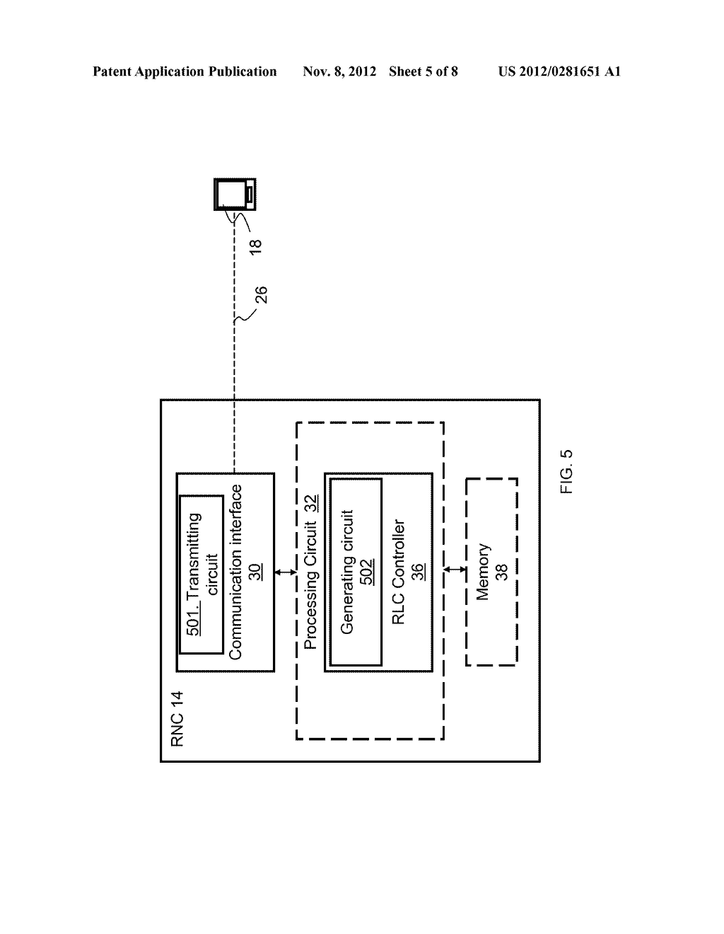 Packet Data Unit, a Receiving Communication Device, a Radio Network     Controller and Methods therein for Transmitting Data from the Radio     Network Controller to the User Equipment - diagram, schematic, and image 06