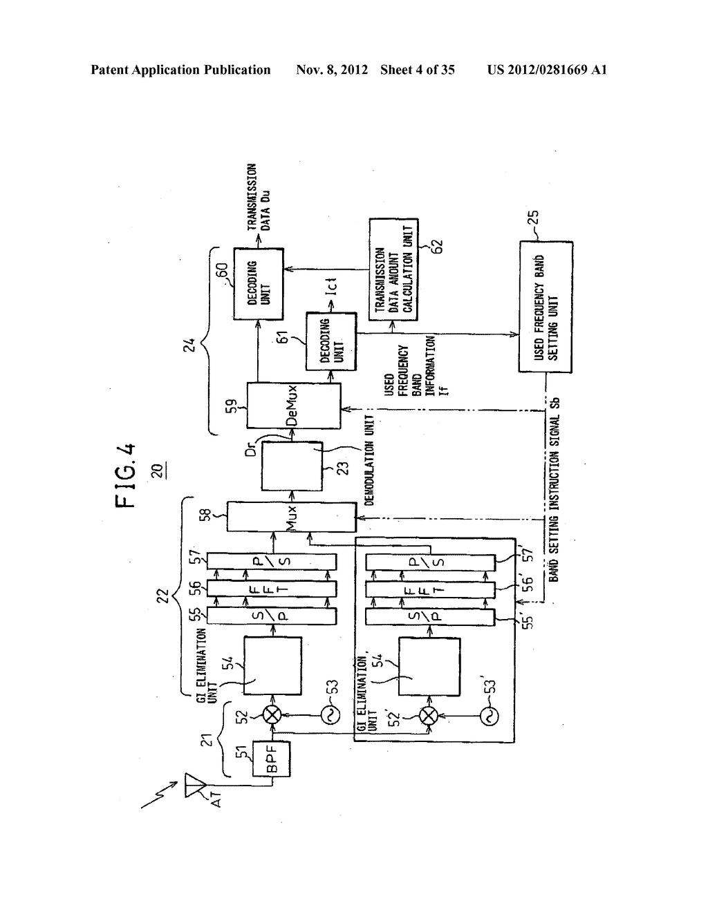 COMMUNICATIONS APPARATUS AND COMMUNICATIONS SYSTEM USING MULTICARRIER     TRANSMISSION MODE - diagram, schematic, and image 05