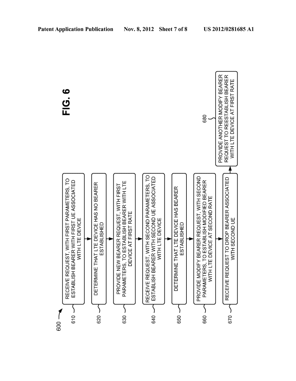 HANDLING MULTIPLE VOICE OVER INTERNET PROTOCOL (VOIP) CALLS VIA A SINGLE     BEARER - diagram, schematic, and image 08