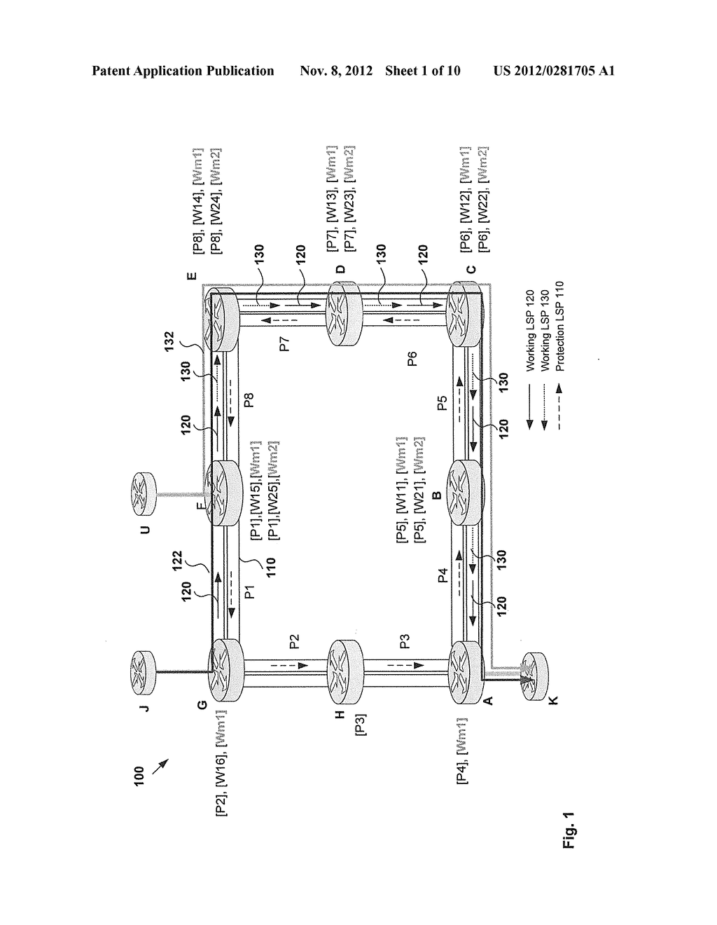 PROTECTION SWITCHING IN MULTIPROTOCOL LABEL SWITCHING (MPLS) NETWORKS - diagram, schematic, and image 02