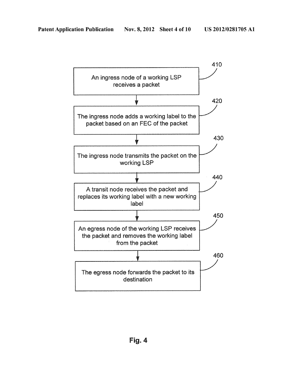 PROTECTION SWITCHING IN MULTIPROTOCOL LABEL SWITCHING (MPLS) NETWORKS - diagram, schematic, and image 05