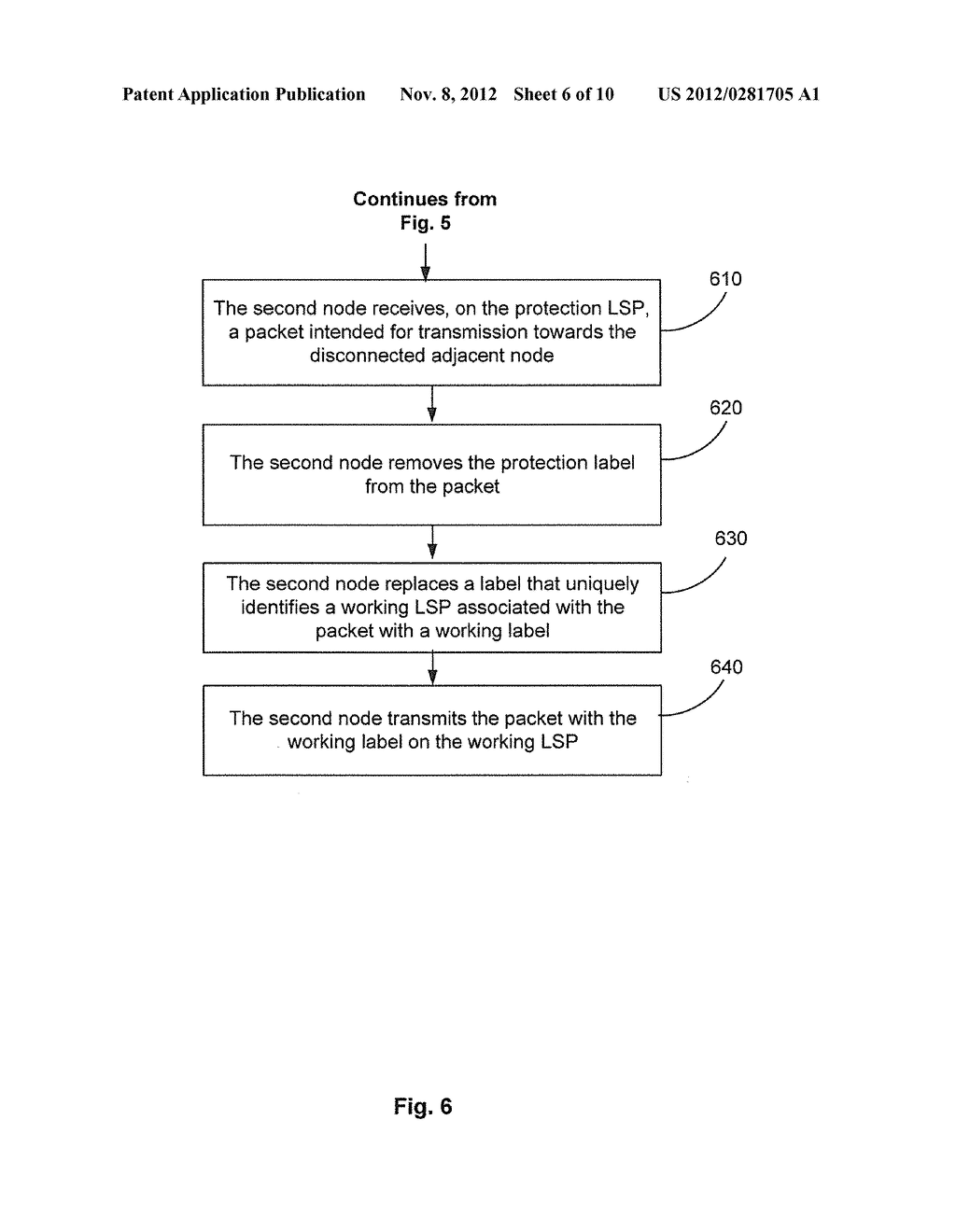 PROTECTION SWITCHING IN MULTIPROTOCOL LABEL SWITCHING (MPLS) NETWORKS - diagram, schematic, and image 07