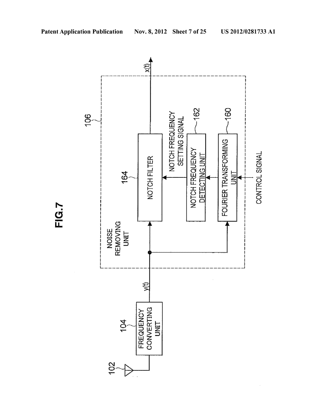 COMMUNICATION DEVICE, NOISE REMOVING METHOD, AND PROGRAM - diagram, schematic, and image 08