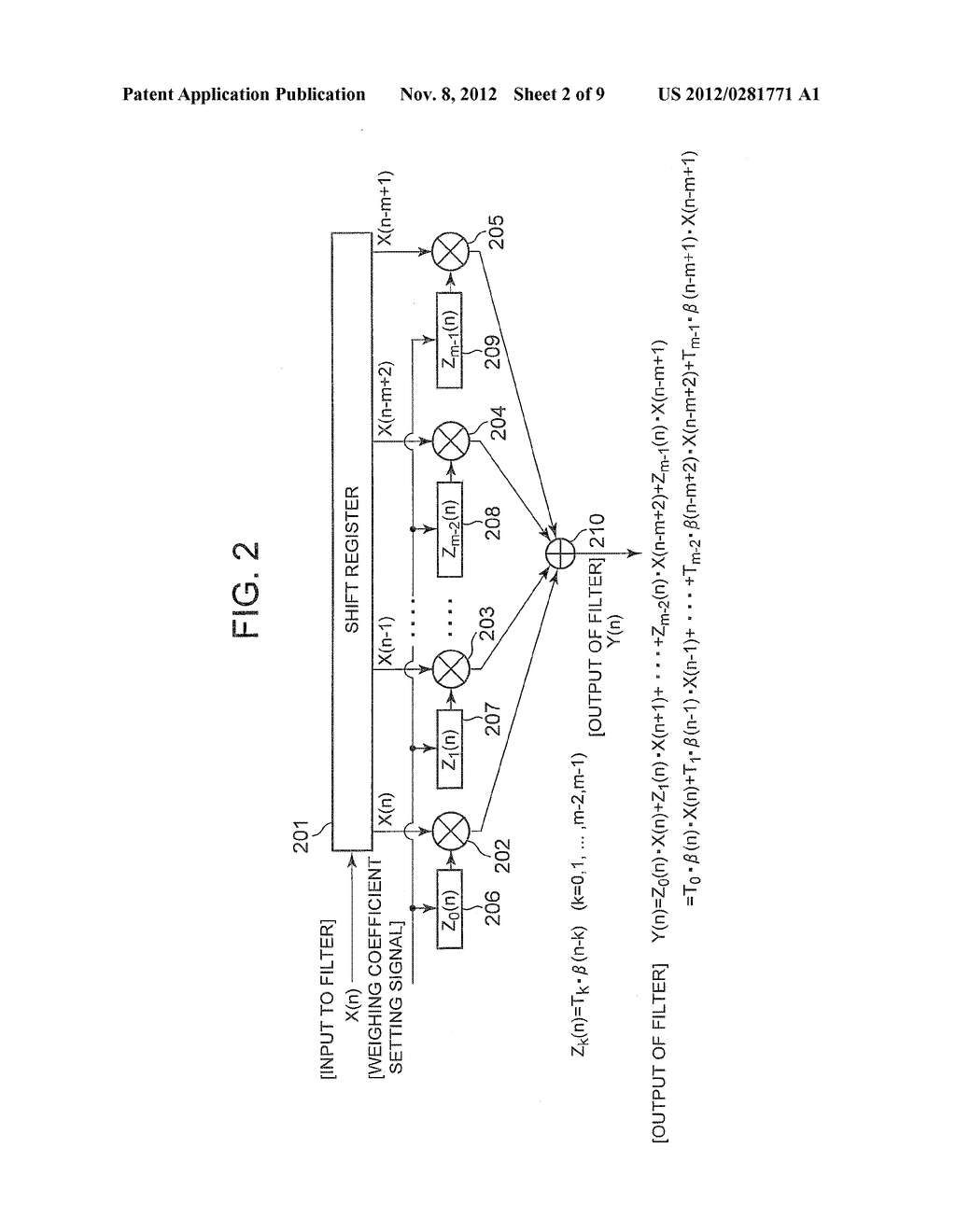 MODULATOR, FILTER, METHOD OF CONTROLLING GAIN OF FILTER, AND CODE     MODULATING METHOD - diagram, schematic, and image 03