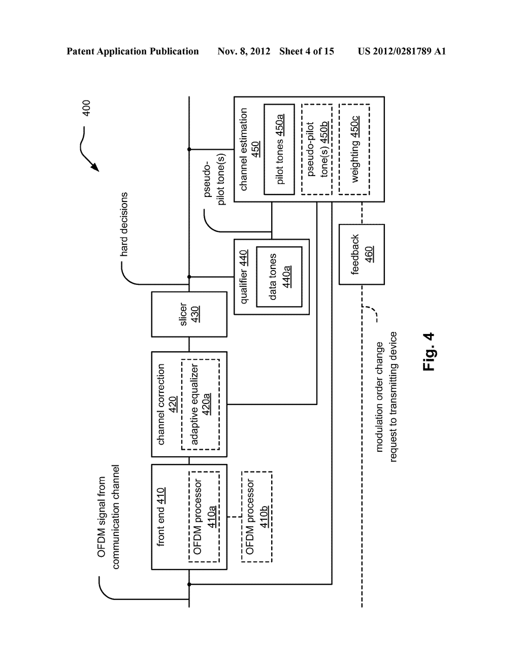 Characterizing channel response using data tone decision feedback - diagram, schematic, and image 05