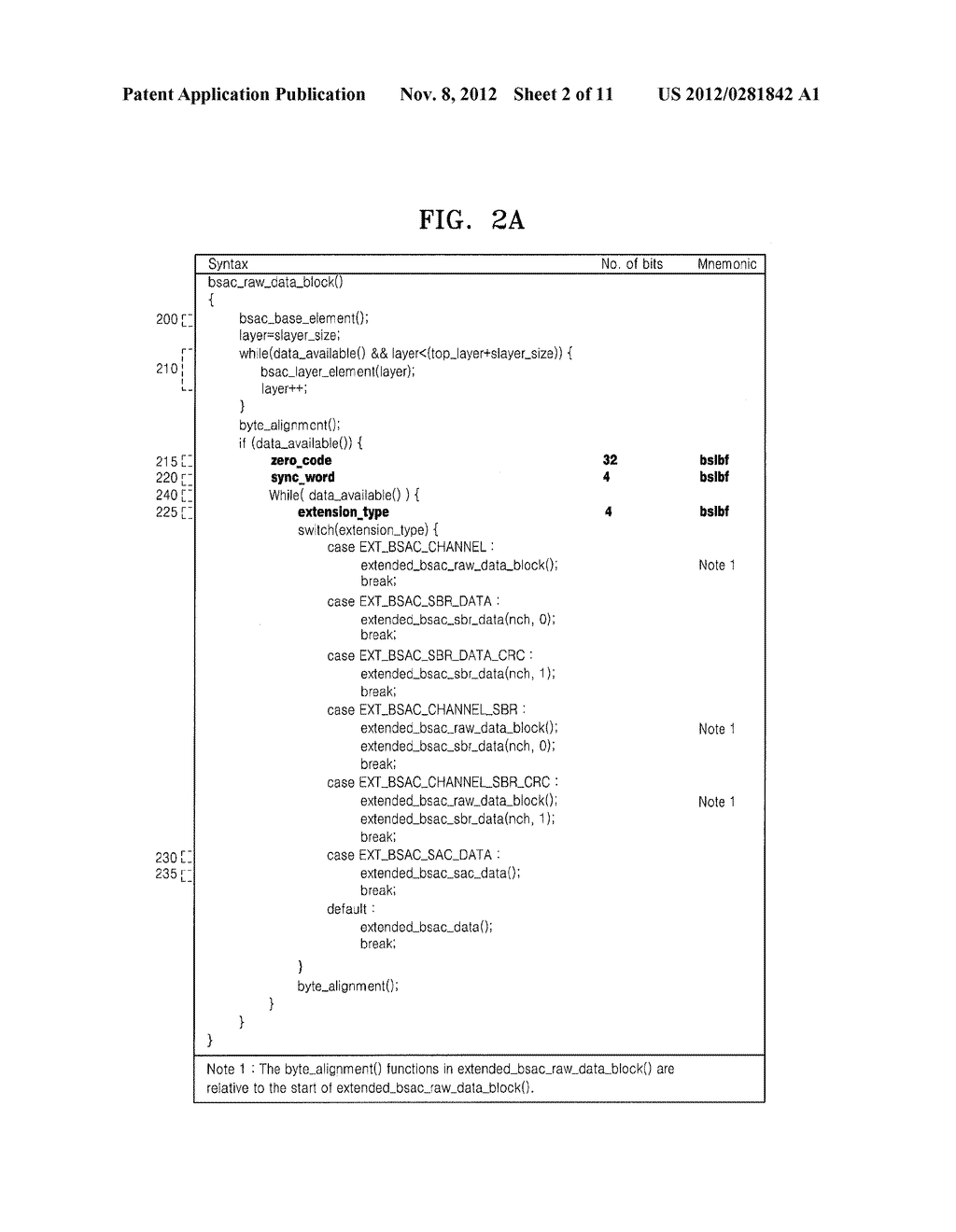 METHOD, MEDIUM, AND APPARATUS ENCODING AND/OR DECODING EXTENSION DATA FOR     SURROUND - diagram, schematic, and image 03