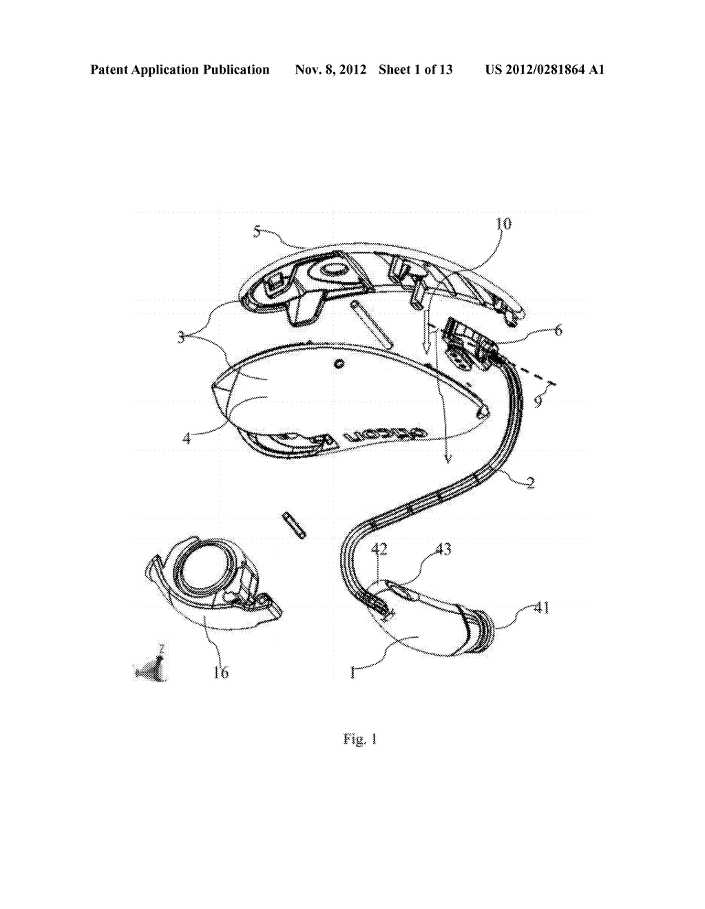 BEHIND THE EAR HEARING AID WITH RECEIVER IN THE EAR - diagram, schematic, and image 02