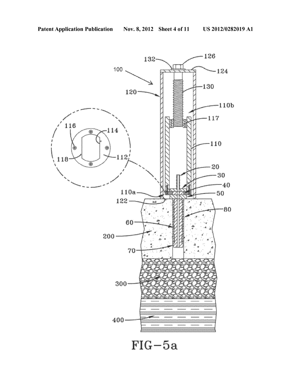 DEVICE FOR USE WITH MEASURING SOIL GAS AND METHOD OF USE - diagram, schematic, and image 05