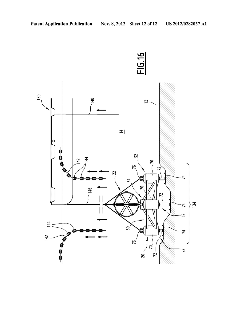 SUPPORTING FOUNDATION FOR A HYDROKINETIC TURBINE, AND RELATED UNDERWATER     DEVICE AND INSTALLATION METHOD - diagram, schematic, and image 13