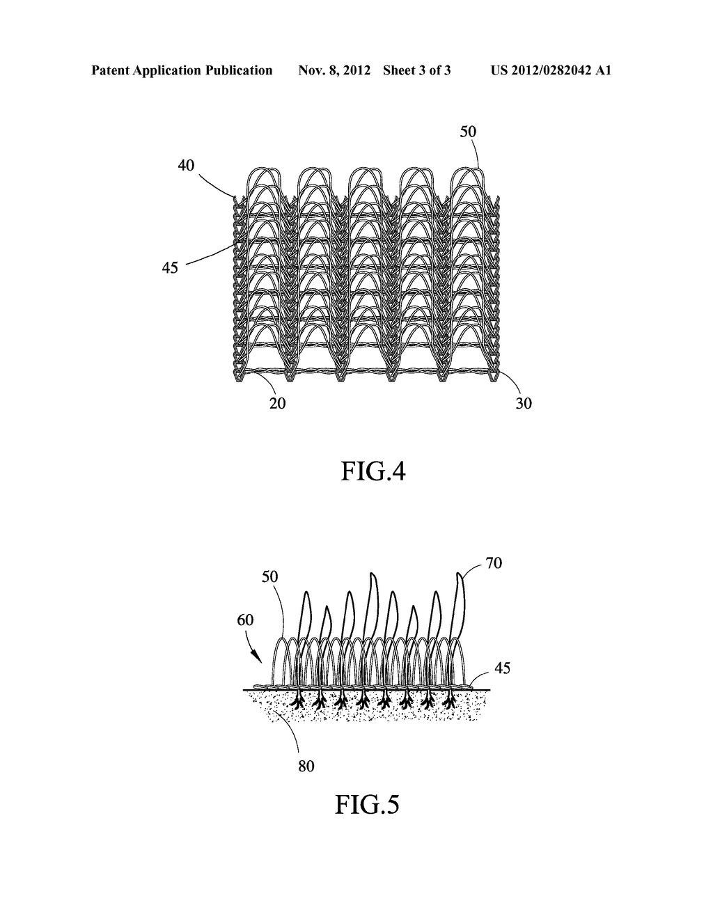 THREE-DIMENSIONAL NETTED VEGETATION BLANKET WITH UPRIGHT LOOPS - diagram, schematic, and image 04