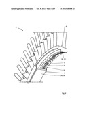 INNER RING FOR FORMING A GUIDE BLADE RING, AND GUIDE BLADE RING AND     TURBOMACHINE diagram and image