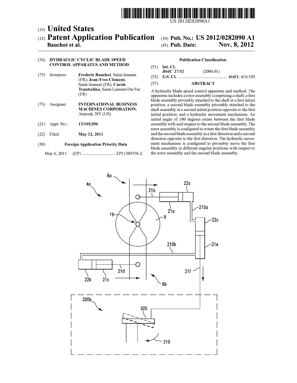 HYDRAULIC CYCLIC BLADE SPEED CONTROL APPARATUS AND METHOD - diagram, schematic, and image 01