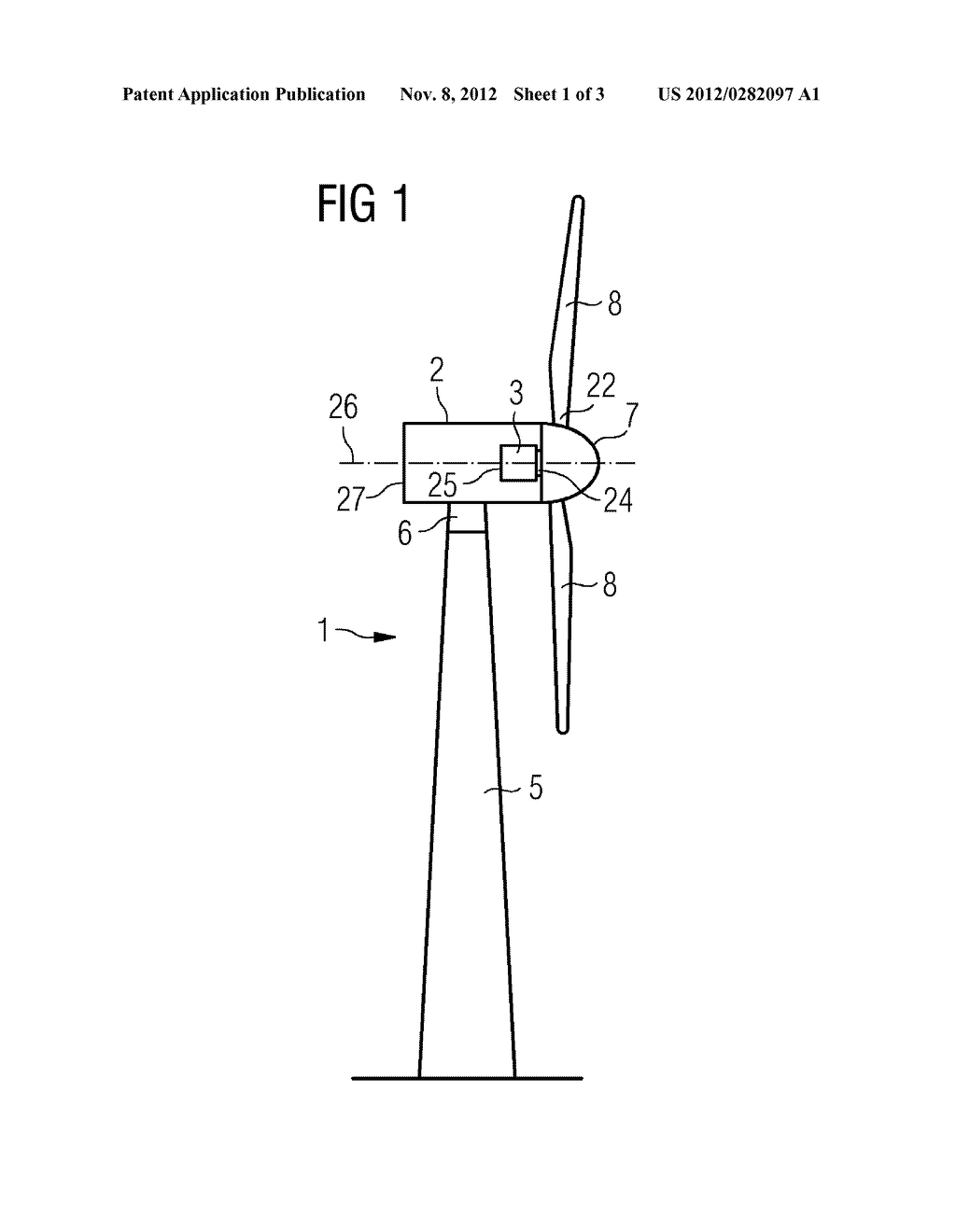 Lightning protection system for a wind turbine, wind turbine and method     for protecting components of a wind turbine against lightning strikes - diagram, schematic, and image 02