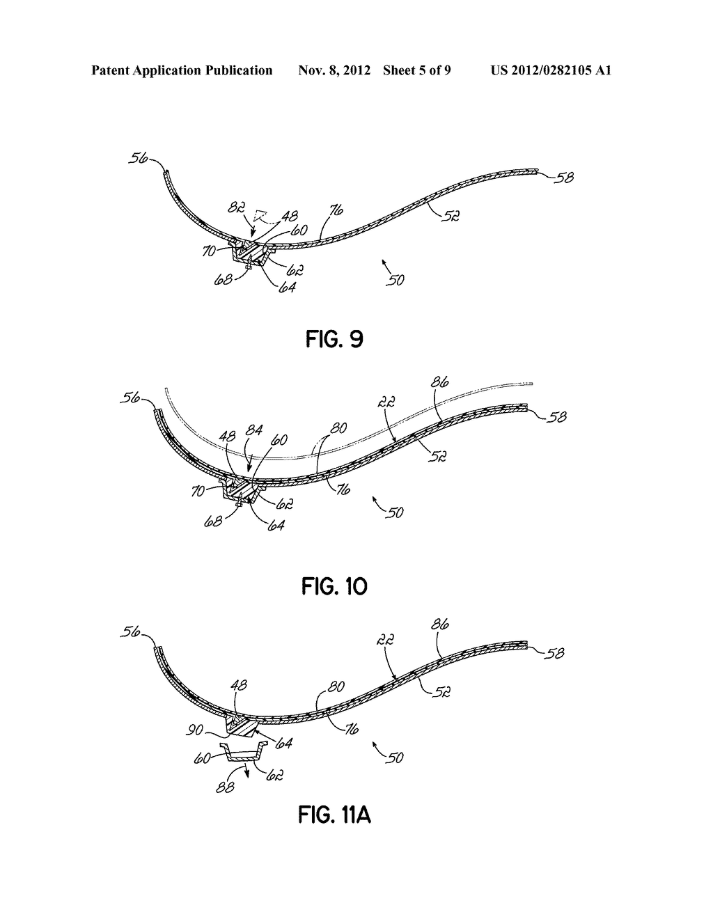 WIND TURBINE BLADE AND METHOD FOR MANUFACTURING A WIND TURBINE BLADE WITH     VORTEX GENERATORS - diagram, schematic, and image 06