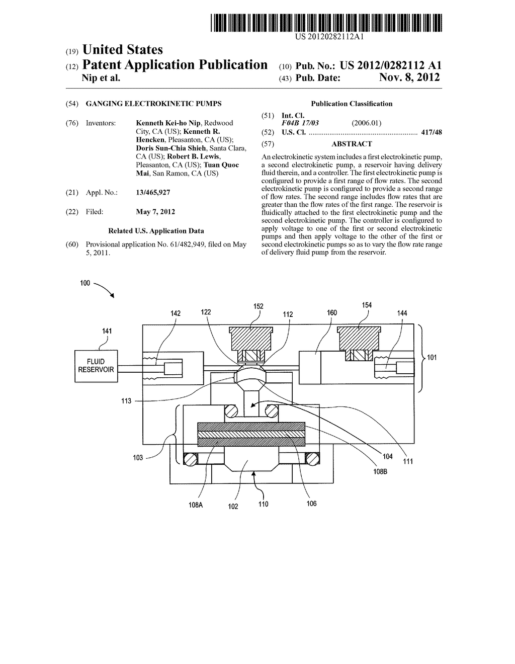 GANGING ELECTROKINETIC PUMPS - diagram, schematic, and image 01