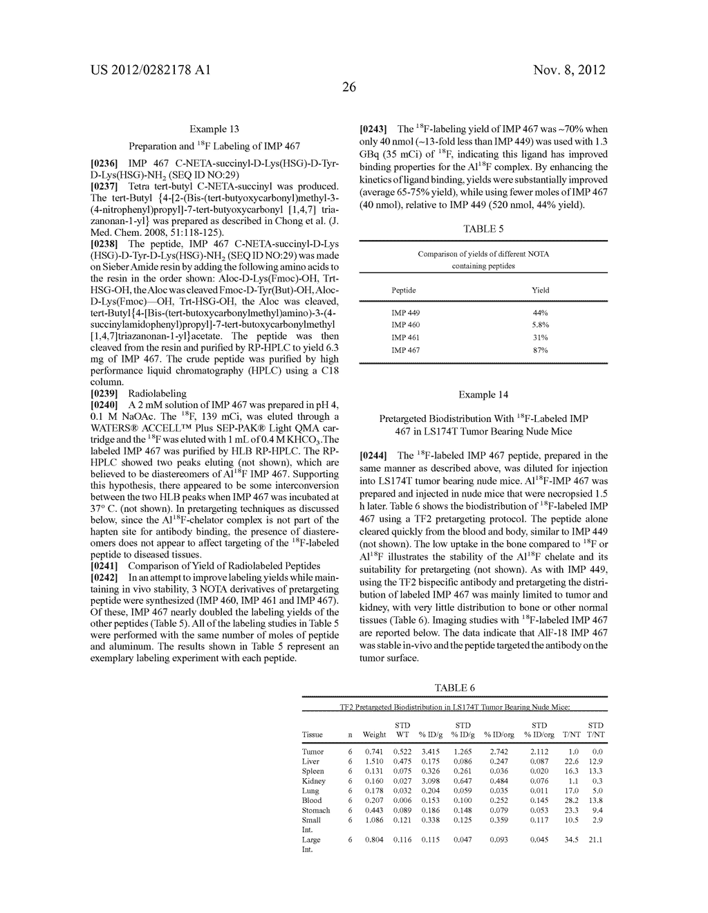 Methods and Compositions for Improved F-18 Labeling of Proteins, Peptides     and Other Molecules - diagram, schematic, and image 42