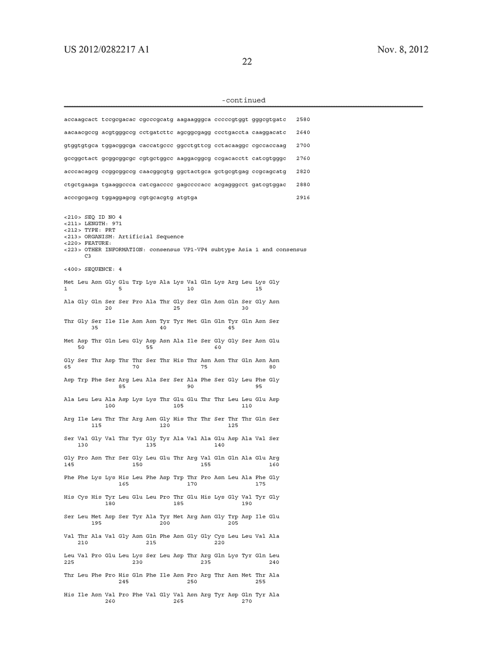 FOOT AND MOUTH DISEASE VIRUS (FMDV) CONSENSUS PROTEINS, CODING SEQUENCES     THEREFOR AND VACCINES MADE THEREFROM - diagram, schematic, and image 23