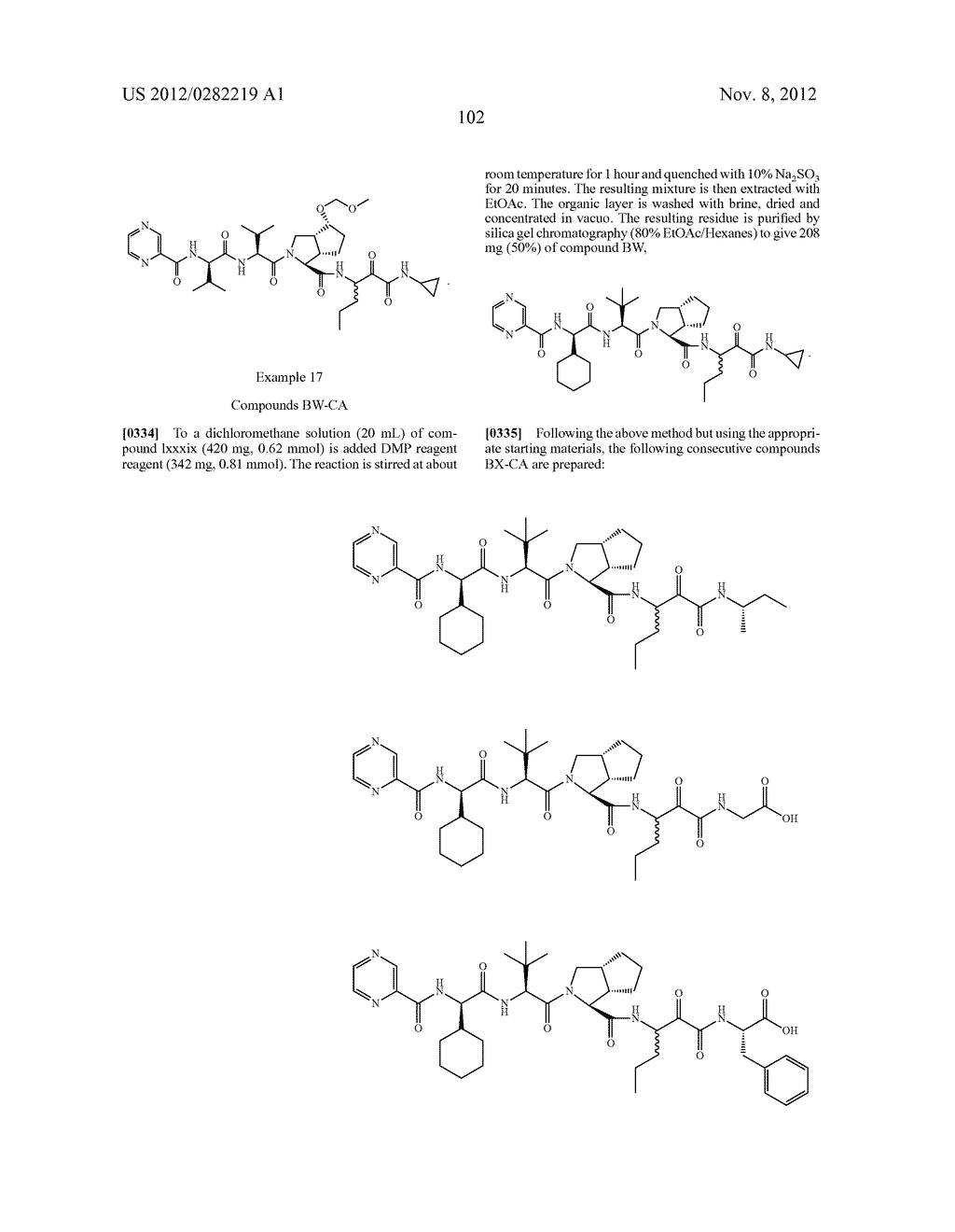 PEPTIDOMIMETIC PROTEASE INHIBITORS - diagram, schematic, and image 117