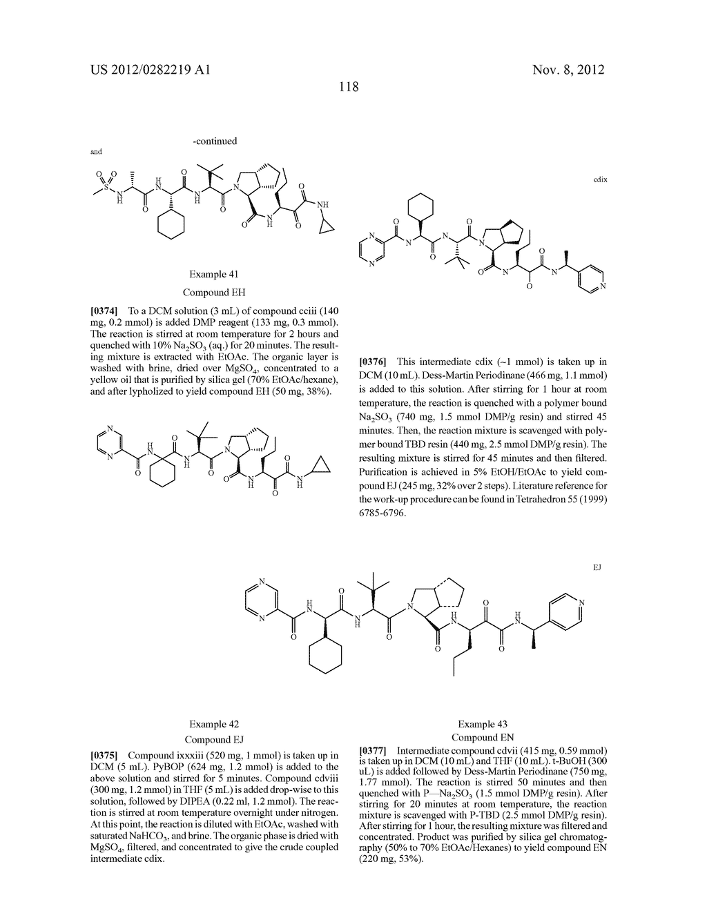 PEPTIDOMIMETIC PROTEASE INHIBITORS - diagram, schematic, and image 133