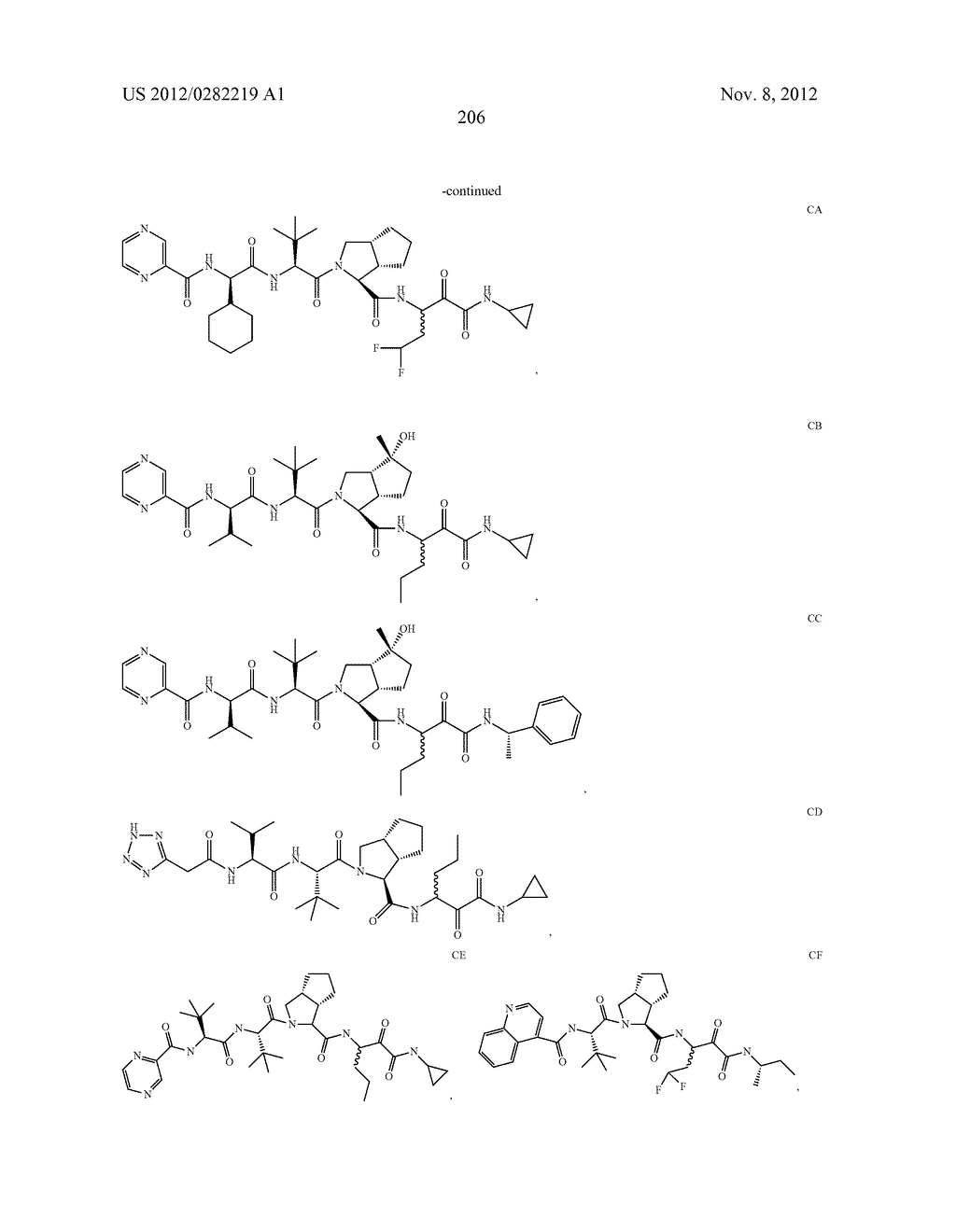 PEPTIDOMIMETIC PROTEASE INHIBITORS - diagram, schematic, and image 221